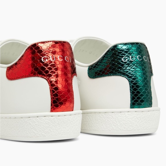 Gucci - new Ace bee embroidered sneakers; size 41 (size 10.5/11) - Picture 7 of 7